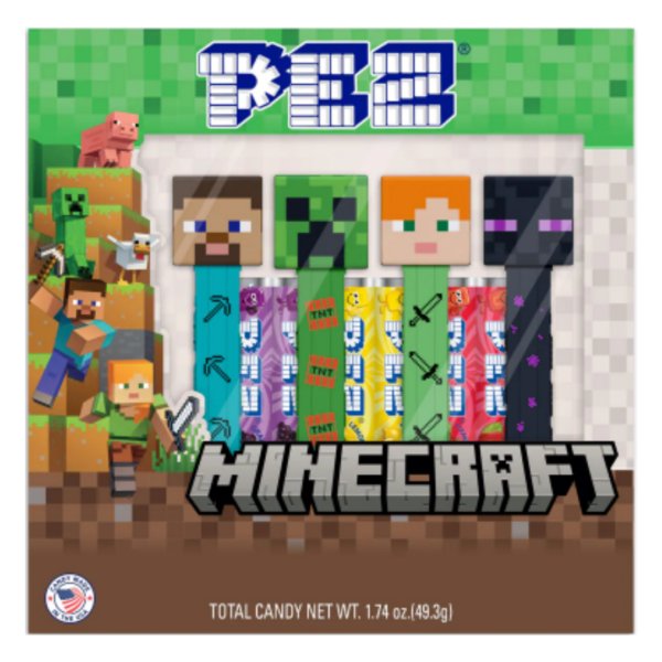 Minecraft Gift Set (Four Dispensers & Six Candy Refills) 49.3g - Candy Mail UK