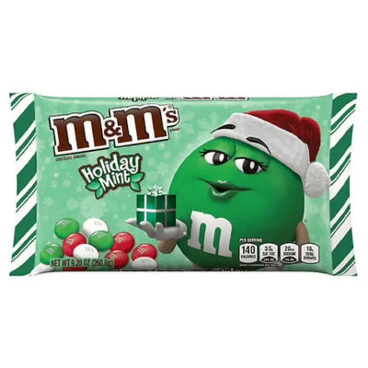 M&M'S Holiday Mint Chocolate XL Bag 260g - Candy Mail UK