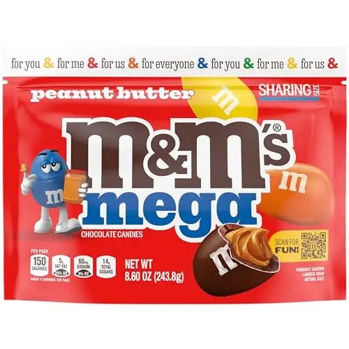 M&M's Mega Peanut Butter 243g - Candy Mail UK