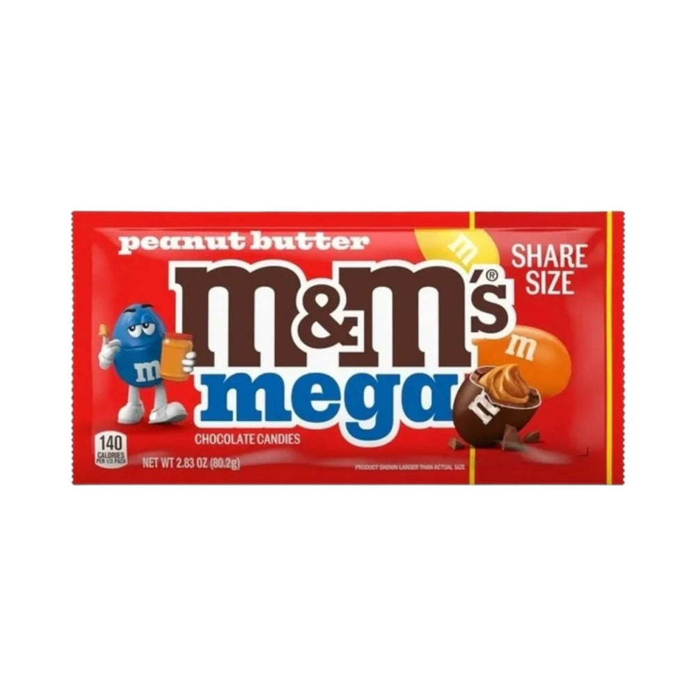 M&M's Mega Peanut Butter Share Size 80g - Candy Mail UK