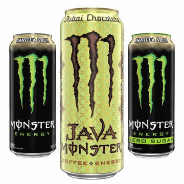 Monster Energy Q3 Triple Pack 3 x 473ml – Dubai Chocolate, Vanilla Shot & Vanilla Shot Zero (Pre-Order)