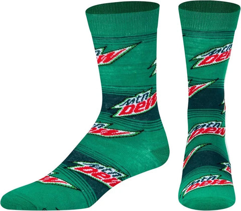 Mountain Dew Stripes - Mens Crew Folded