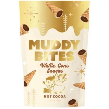 Muddy Bites Waffle Cone Snack Hot Cocoa 66g - Candy Mail UK