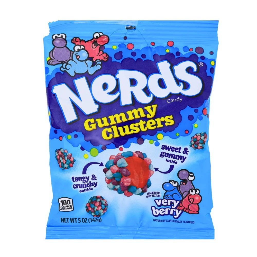 Nerds Gummy Clusters Very Berry Peg Bag 85g - Candy Mail UK