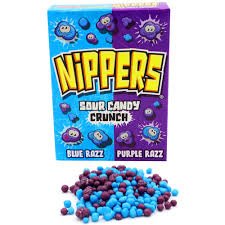 Nippers Blue & Purple Razz Box 50g - Candy Mail UK