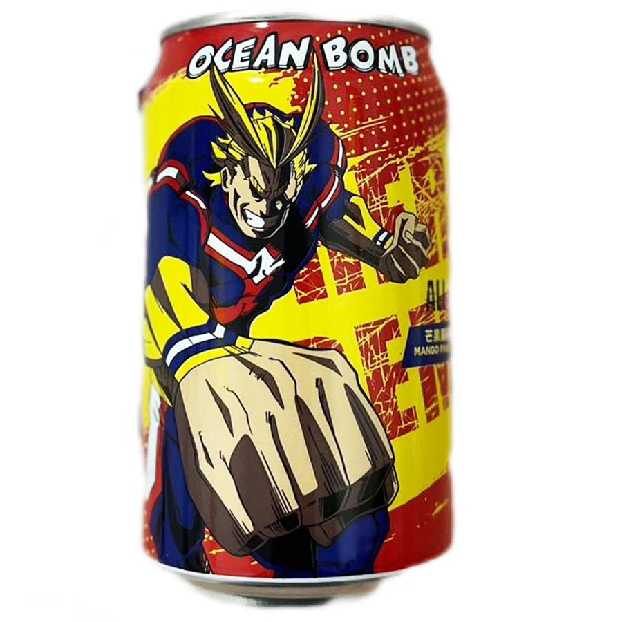 Ocean Bomb & My Hero Academia Mango Pineapple 330ml - Candy Mail UK