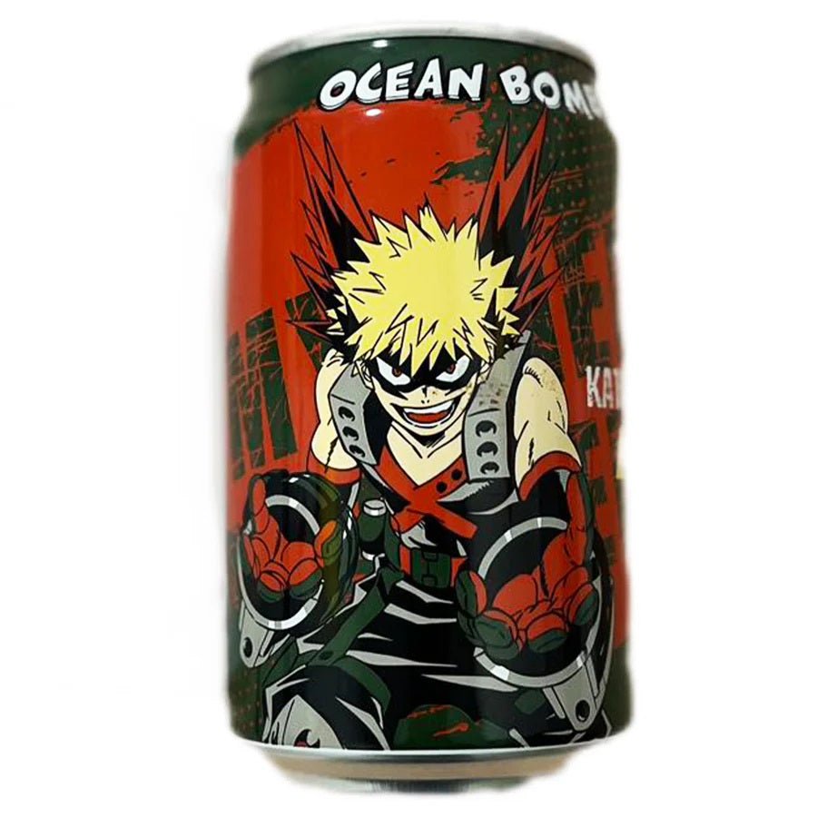 Ocean Bomb & My Hero Academia Red Grape 330ml - Candy Mail UK