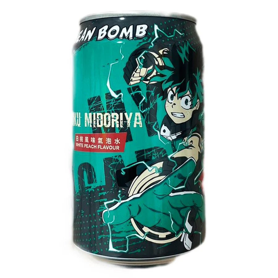 Ocean Bomb & My Hero Academia White Peach 330ml - Candy Mail UK