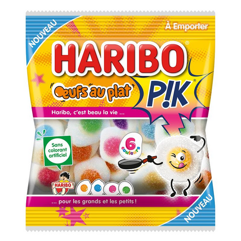 Haribo Fizzy Eggs on a Plate 120g – France