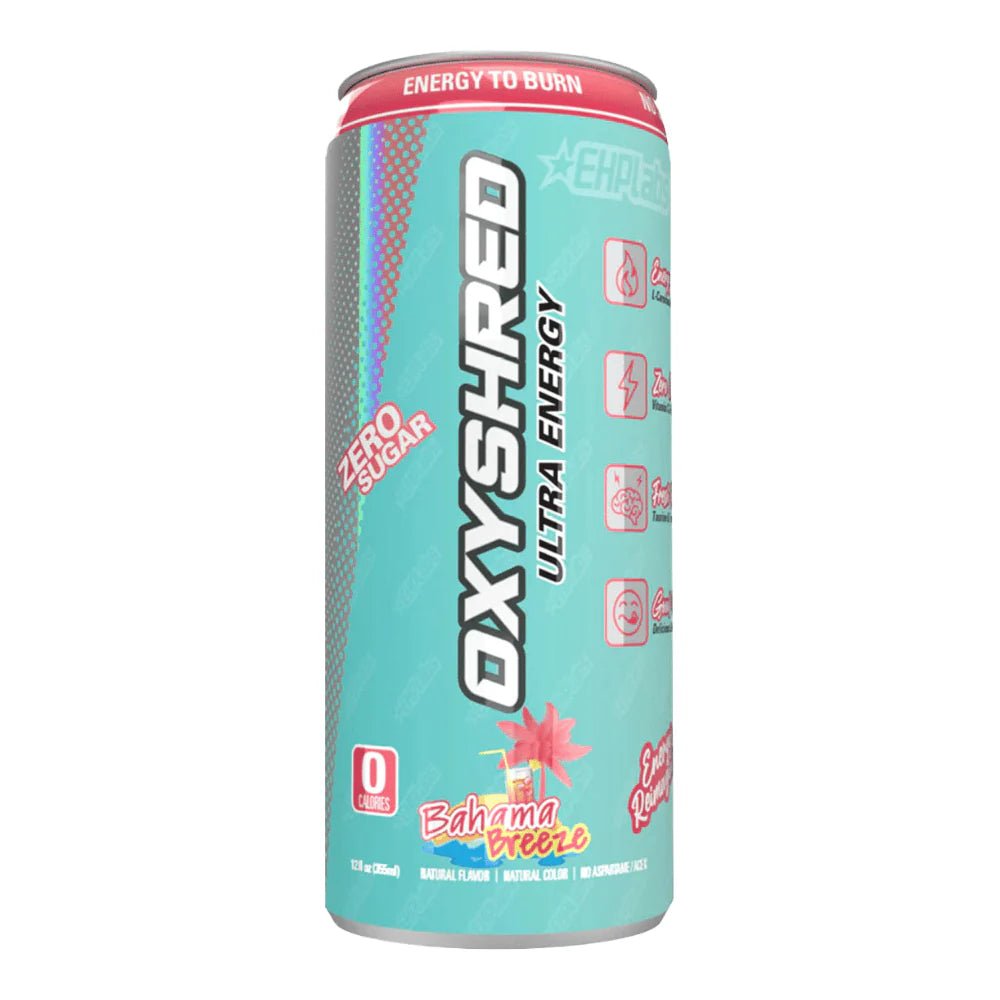 Oxyshred Ultra Energy Drink Zero Sugar - Bahama Breeze Flavour 355ml - Candy Mail UK