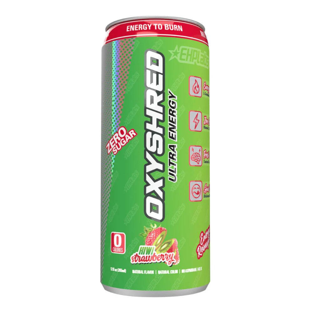 Oxyshred Ultra Energy Drink Zero Sugar - Kiwi Strawberry Flavour 355ml - Candy Mail UK