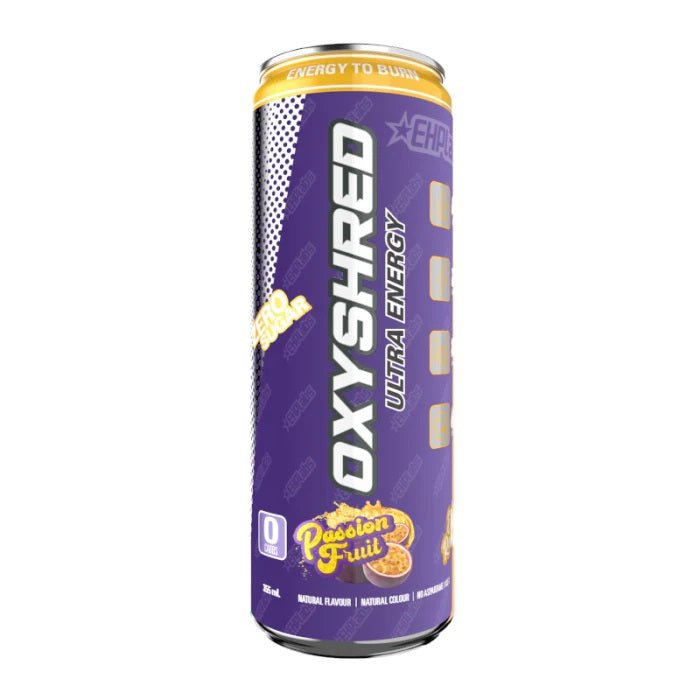 Oxyshred Ultra Energy Drink Zero Sugar - Passion Fruit Flavour 355ml - Candy Mail UK