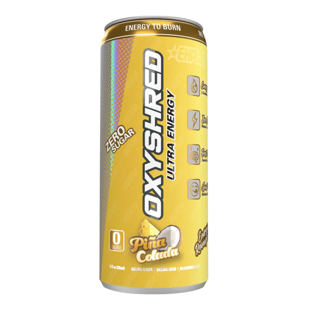 Oxyshred Ultra Energy Drink Zero Sugar - Pina Cola Flavour 355ml - Candy Mail UK