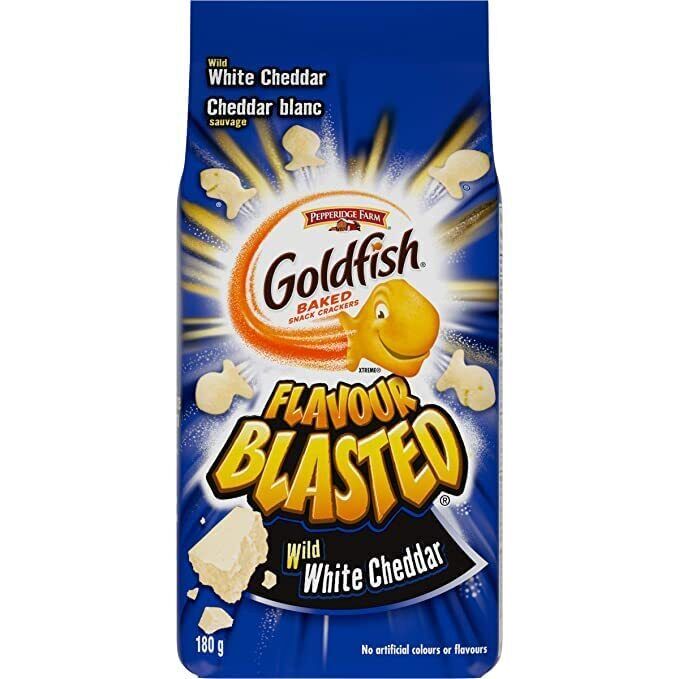 Pepperidge Farm Goldfish Flavour Blasted Wild White Cheddar (Canada) 180g - Candy Mail UK