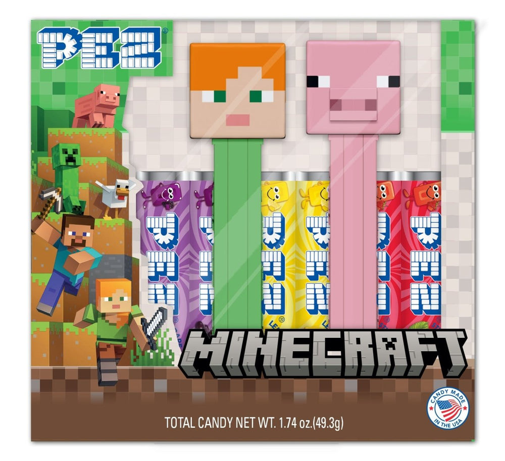 Pez Minecraft Gift Set Twin Pack 49.3g - Candy Mail UK