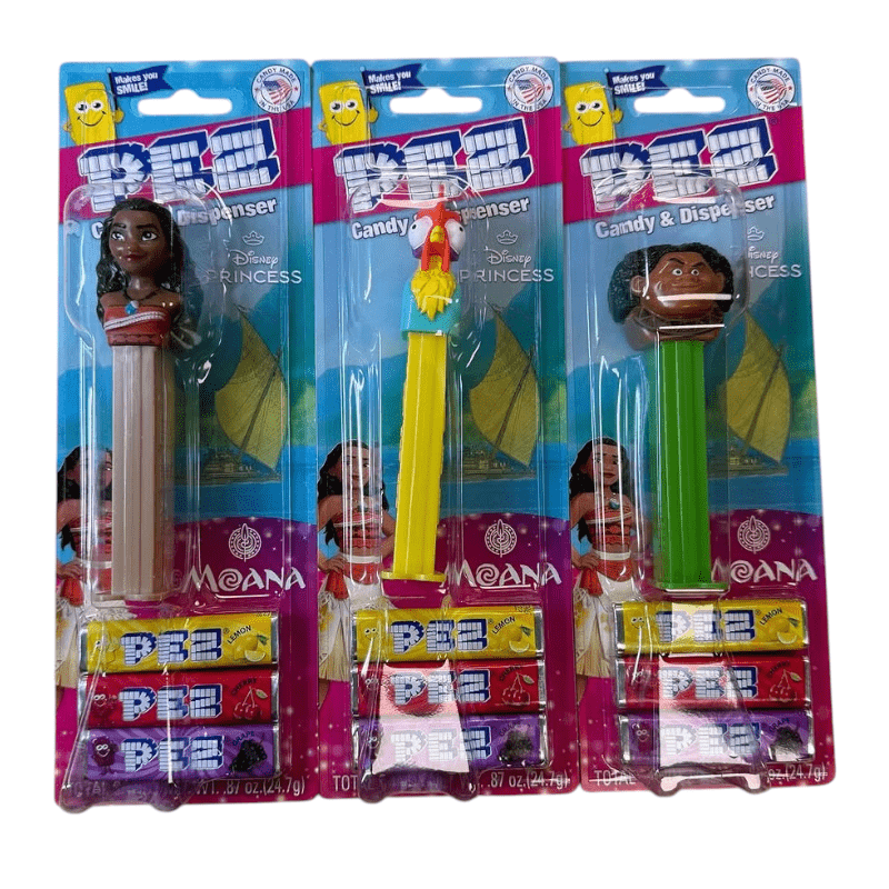PEZ Moana Blister Pack 24.7g - Candy Mail UK