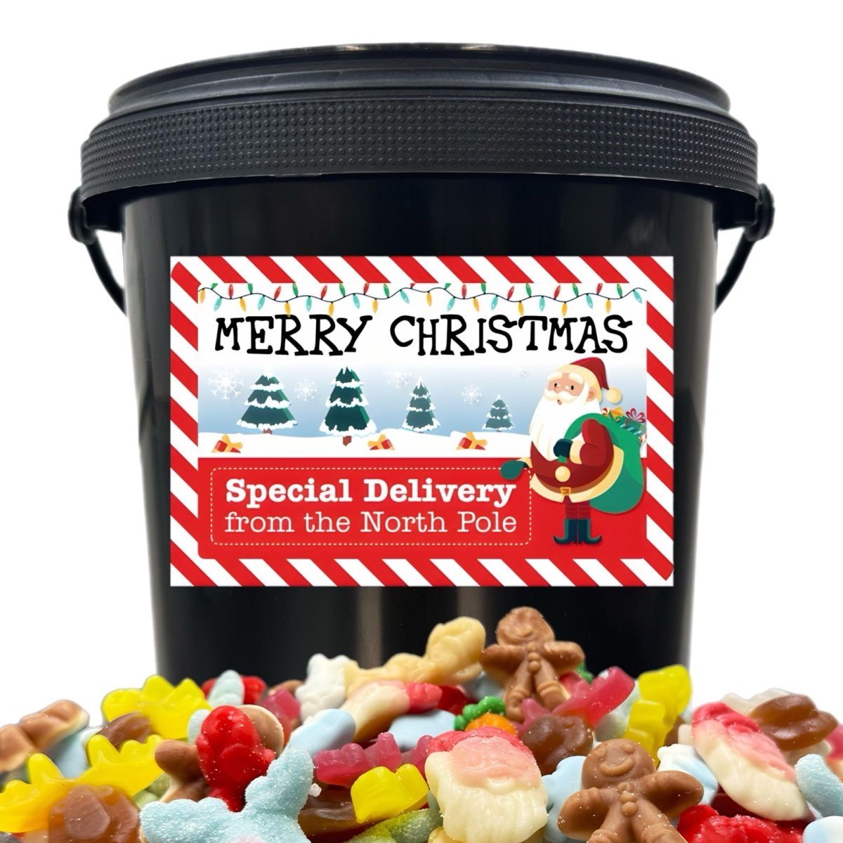 
                  
                    Pick and Mix Sweets - 2Kg Large Santa's Favourites Mix Bucket - Candy Mail UK
                  
                