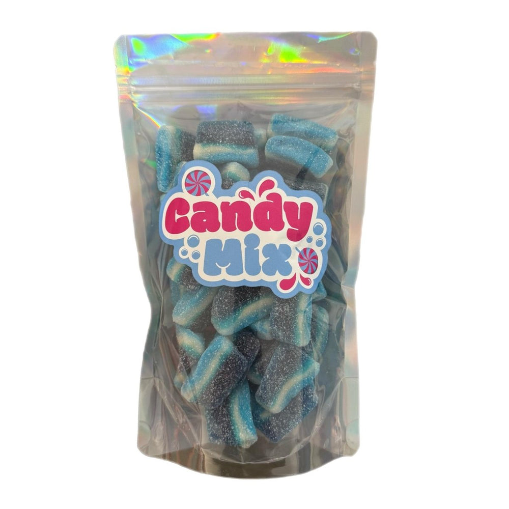 Pick and Mix Sweets - Fizzy Blue Raspberry Slices 250g - Candy Mail UK