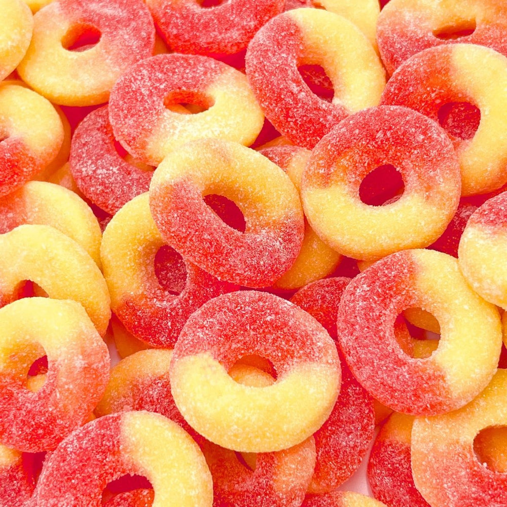 Pick and Mix Sweets - Peach Rings 250g - Candy Mail UK