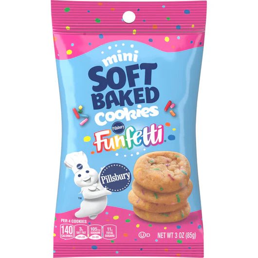 Pillsbury Soft Baked Mini Funfetti Cookies 85g - Candy Mail UK