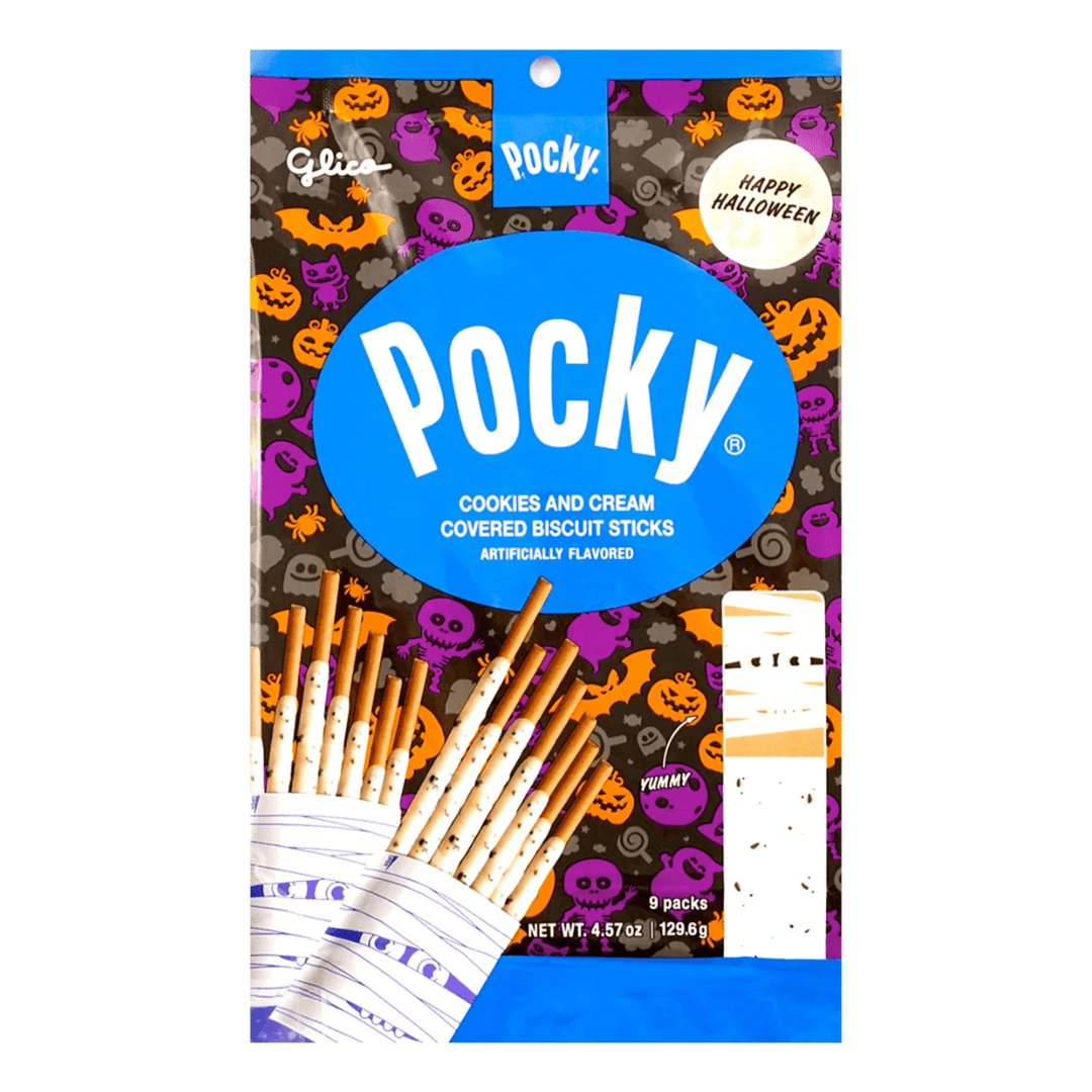 Pocky Halloween Cookies and Creme treat Bag 129g - Candy Mail UK