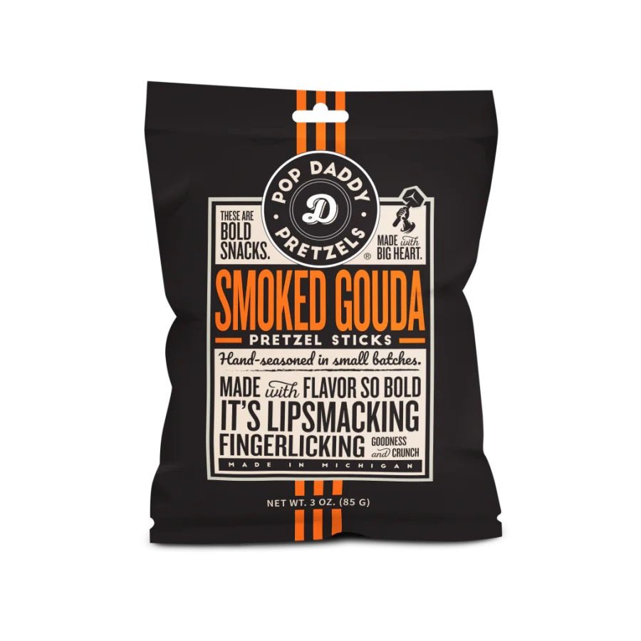 Pop Daddy Pretzels Smoked Gouda 85g - Candy Mail UK