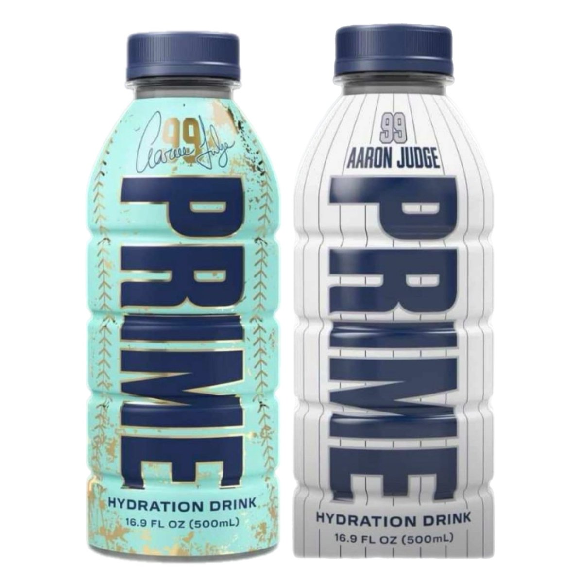 (Pre-Order) Twin Pack Prime Hydration Aaron Judge White Bottle 500ml - Candy Mail UK