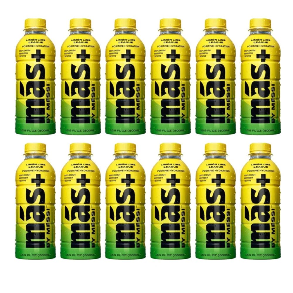 (Pre - Order) Wholesale 12 x MAS+ By Messi Drink Limon Lime League 500ml (Copy) - Candy Mail UK