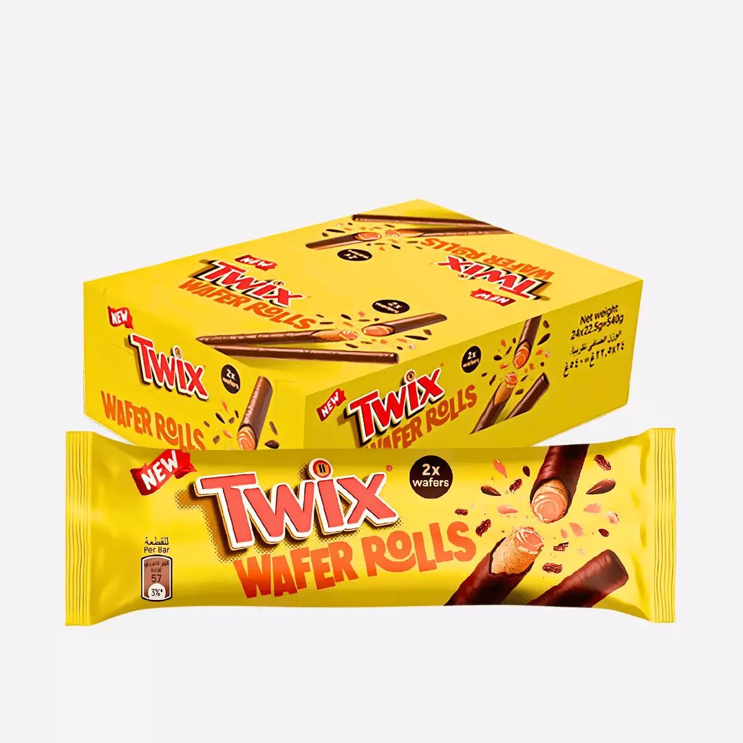 (Pre - Order) Wholesale Pack Twix Rolls 24 x 22.5g - Candy Mail UK