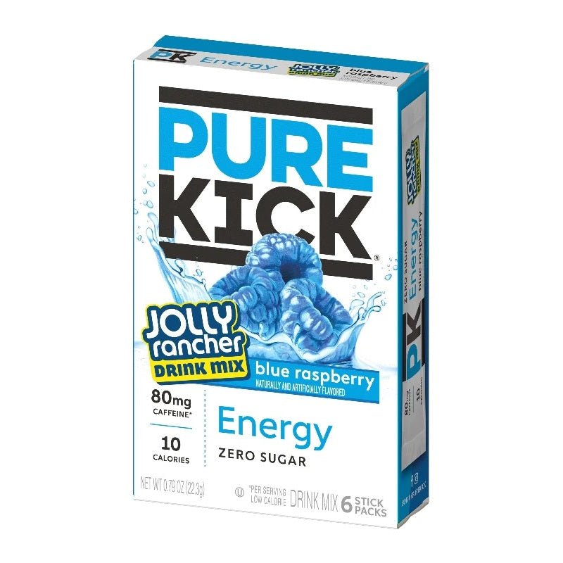 Pure kick X Jolly rancher Energy Drink Mix Blue Raspberry 22g - Candy Mail UK