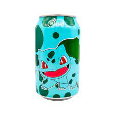 QDOL Pokemon Bulbasaur Grape Flavour Soda 330ml - Candy Mail UK