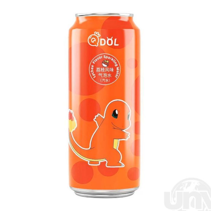QDOL Pokemon Lychee Flavor Sparkling Water (Charmander) 500ml
