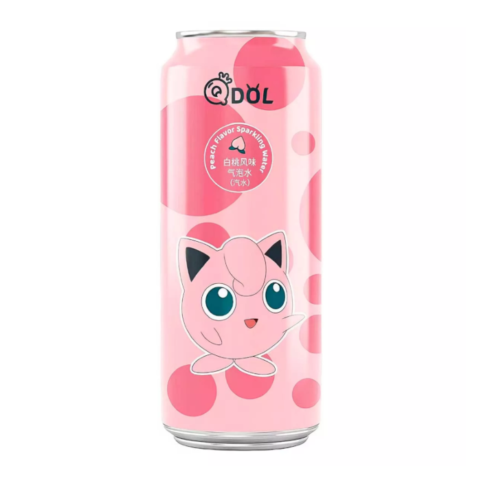 QDOL Pokémon Peach Flavour Sparkling Water (Jigglypuff) 500ml