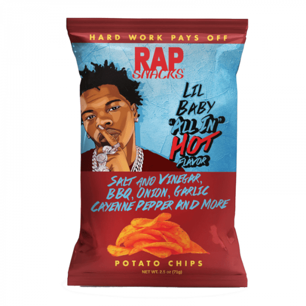 Rap Snacks Lil Baby Hot All In Flavour 71g - Candy Mail UK