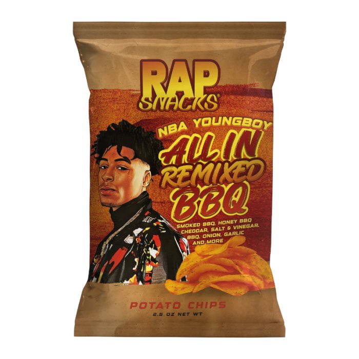 Rap Snacks NBA Youngboy All in Remix Barbeque 71g - Candy Mail UK