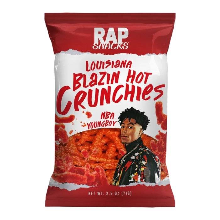 Rap Snacks NBA Youngboy Blazin Hot Crunchies 99g - Candy Mail UK