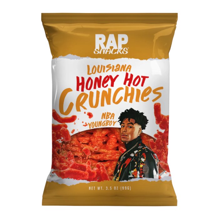 Rap Snacks NBA Youngboy Honey Hot Crunchies 99g - Candy Mail UK