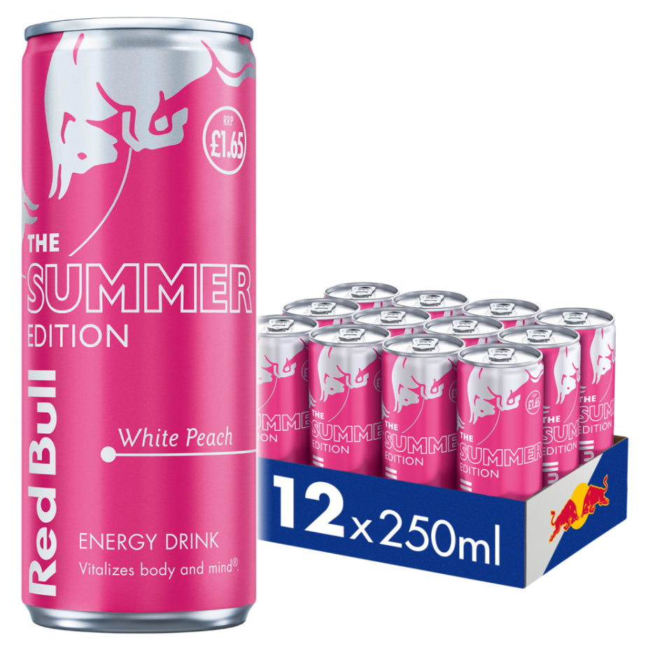 (Pre-Order) Red Bull Summer Edition White Peach 12 x 250ml - Candymail UK