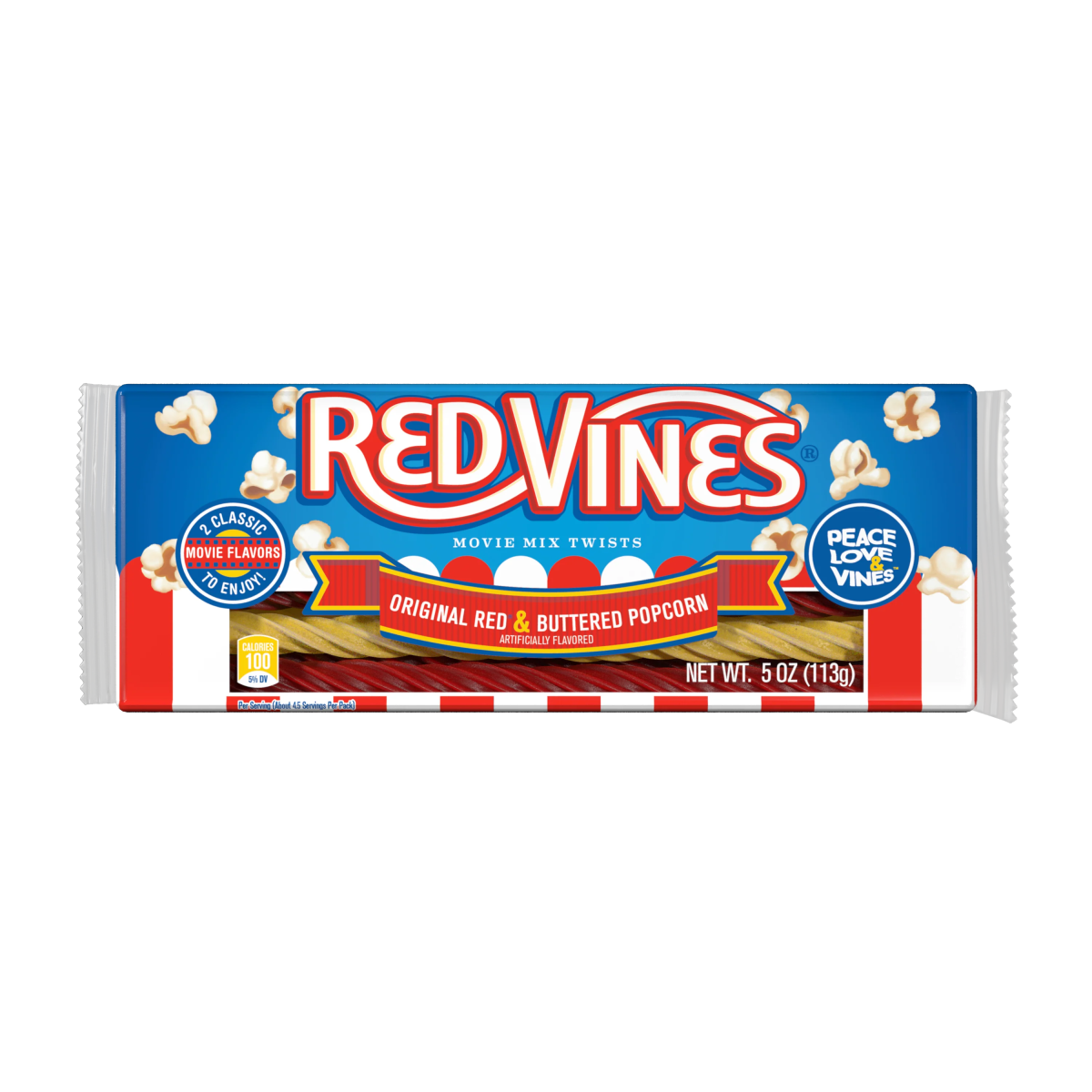 Red Vines Original Red & Buttered Popcorn 142g - Candy Mail UK