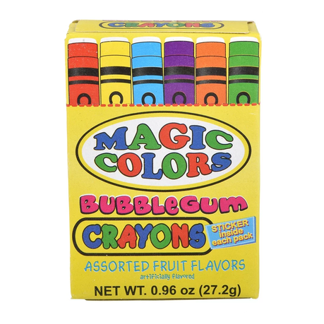 Magic Colours Bubblegum Crayons 27g