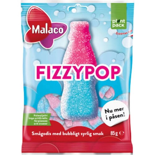 Malaco Fizzy Pop – Sour Chewy Candy 85g (Sweden)