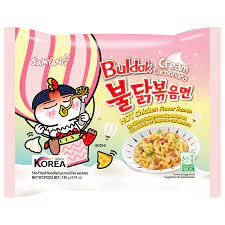 Samyang Buldak Creamy Carbonara Hot Chicken Flavour Ramen 140g - Candy Mail UK