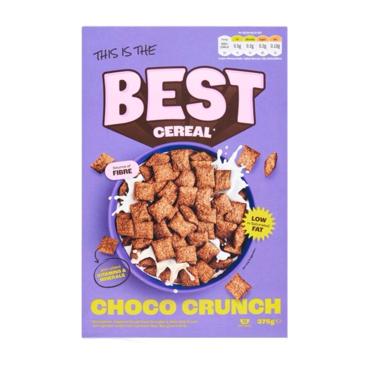 Sidemen Best Cereal Choco Crunch 375g (Pre-Order) - Candy Mail UK