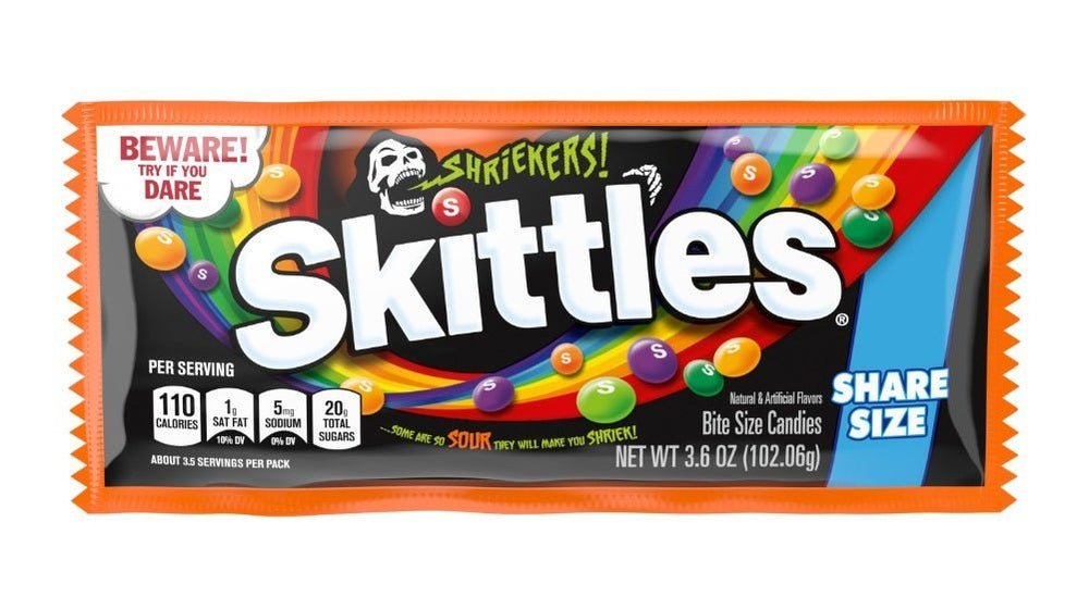 Skittle Shriekers Sharing Size 103g - Candy Mail UK