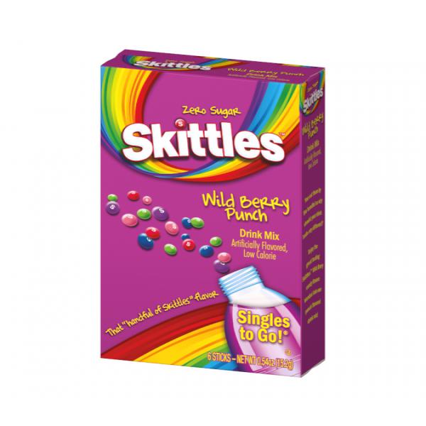 Skittles Wild Berry Punch Singles to Go Drink Mix 15g - Candy Mail UK