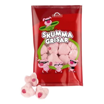 Konfekta Skumma Grisar – Swedish Foam Pigs (Sweden) 120g
