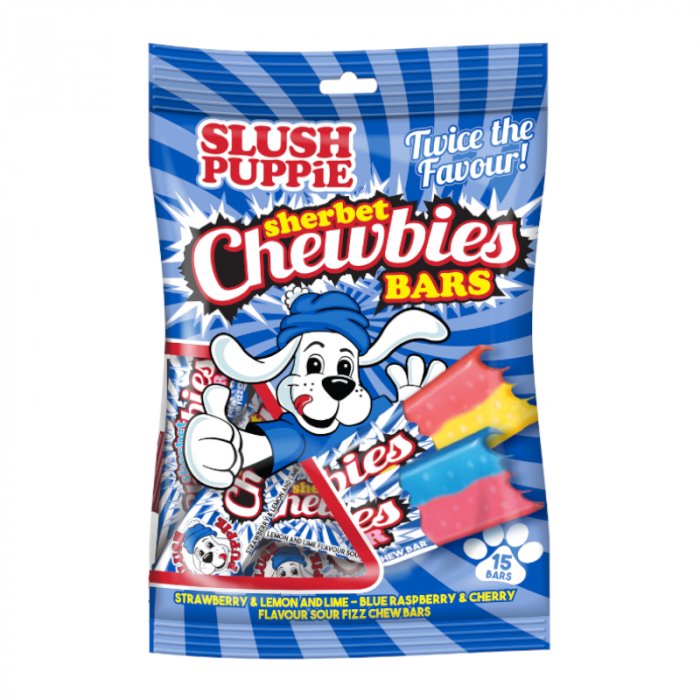 Slush Puppie Sherbet Chewies Bars 120g - Candy Mail UK