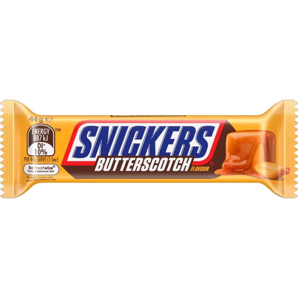 Snickers Butterscotch (Australian) 44g (27/08/24) - Candy Mail UK