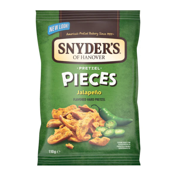 Snyder’s Pretzel Pieces Jalapeño – 110g (USA)