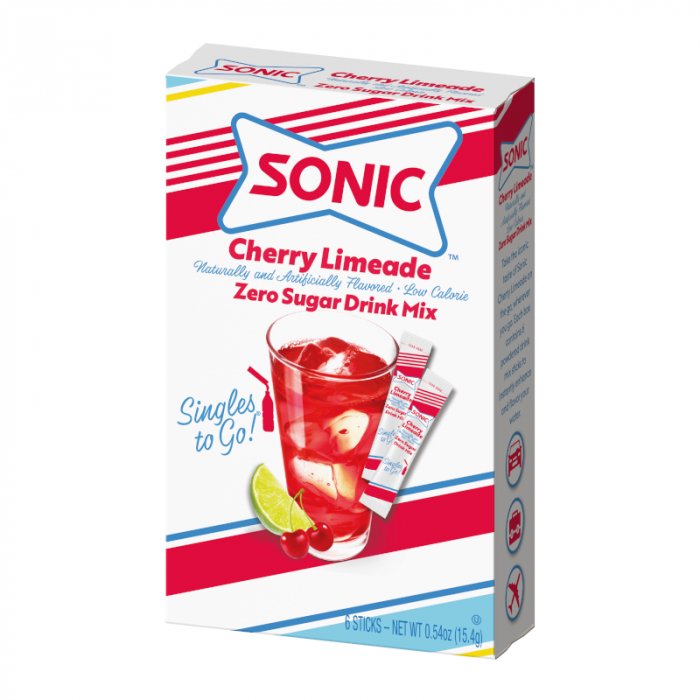 Sonic Zero Sugar Singles to Go Cherry Limeade 6 pack 21.2g - Candy Mail UK